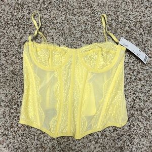 NWT Yellow Urban Outfitters Corset